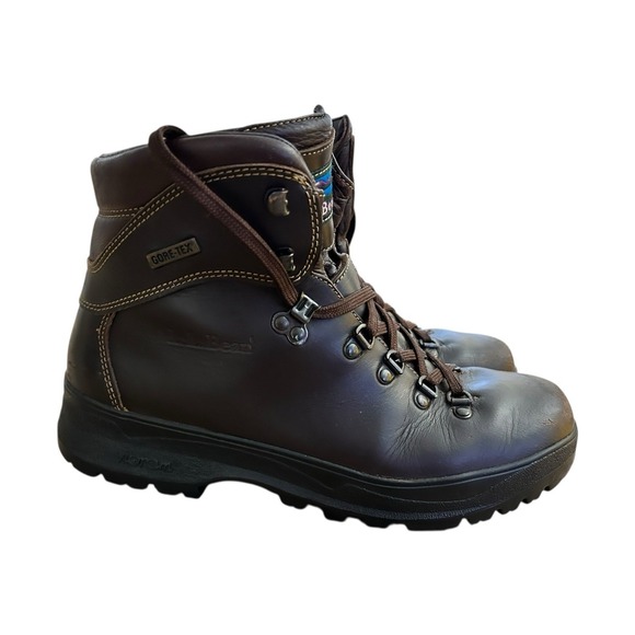 LL Bean Cresta Womens Brown Leather Gore-tex Vibram Sole Hiking Trail Boots Sz 8 - Picture 2 of 16